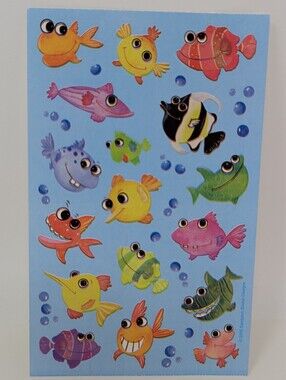 Sandylion Stickers Cartoon Fish Vintage